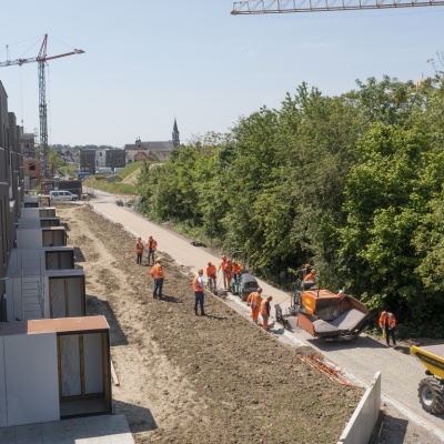 Premiers chantiers réalisés avec l'Urbalith produit à la Sarm !